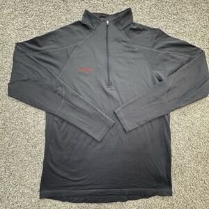 Mammut Jacket‎ Mens M Gray Fleece Pullover 1/4 Quarter Zip Baselayer Tecno Pile